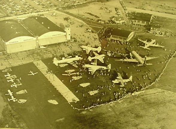 1954 Ariel Photo of Air Show